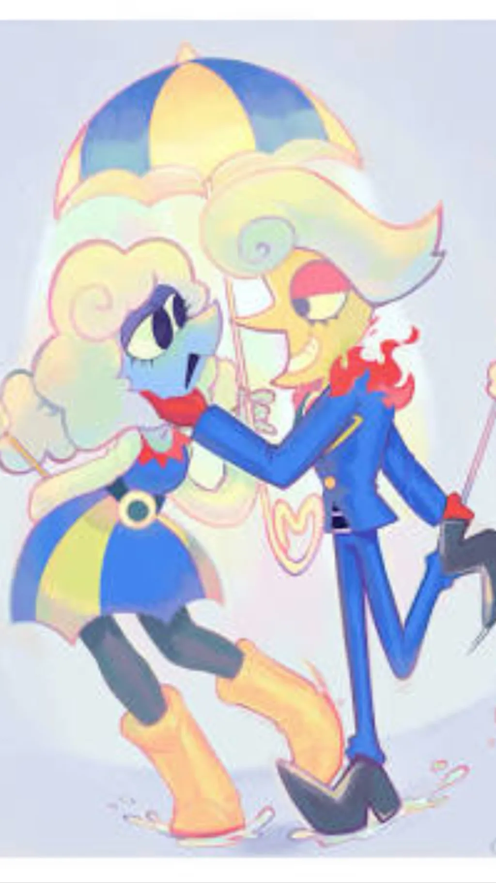 ai character: Lanino and Elnina  background