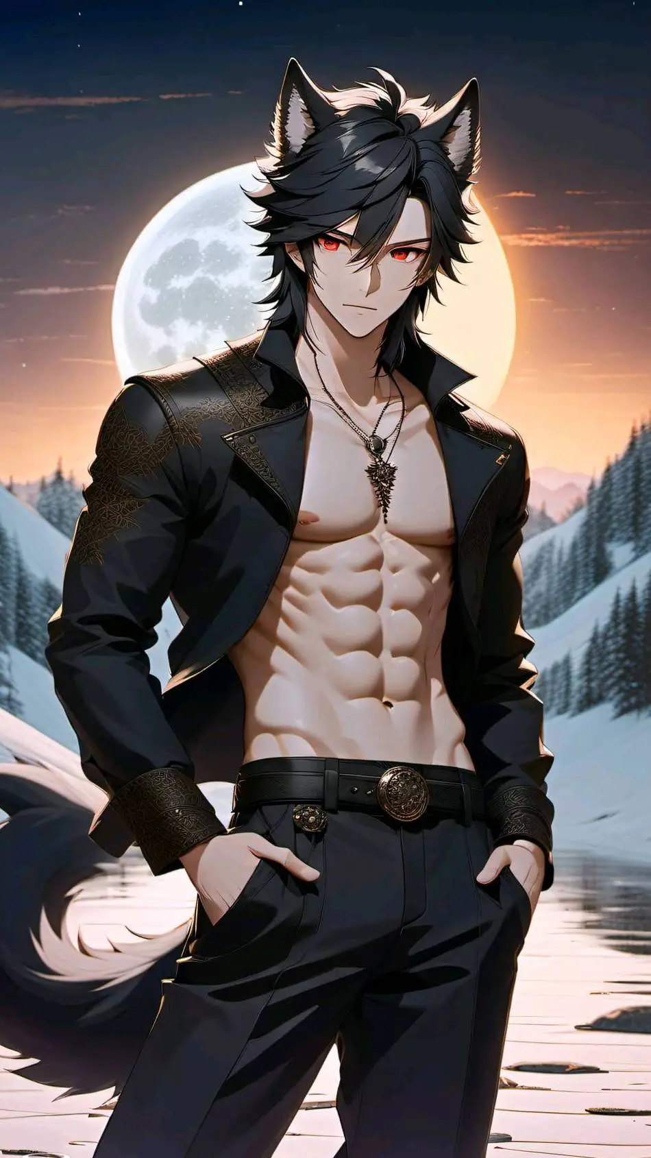 ai character: luna  background