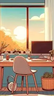 ai character: University dorm background