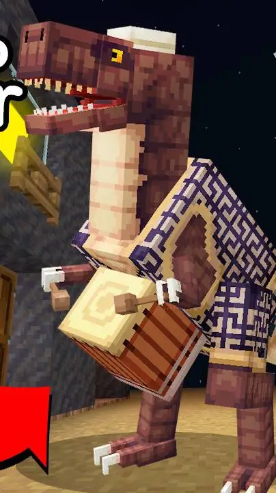 ai character: dino sahur background