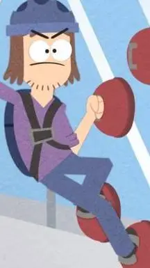ai character: suction cup man  background