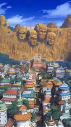 ai character: Konoha Village background