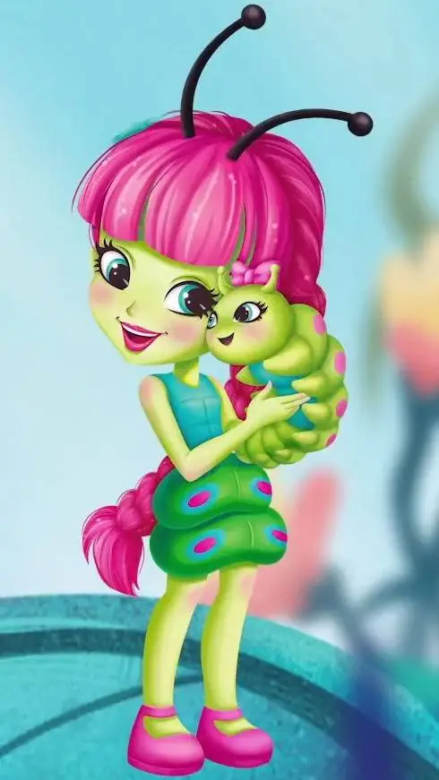 ai character: Cay Caterpillar background