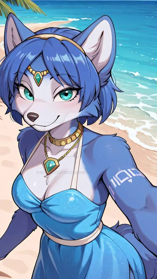 ai character: Krystal background