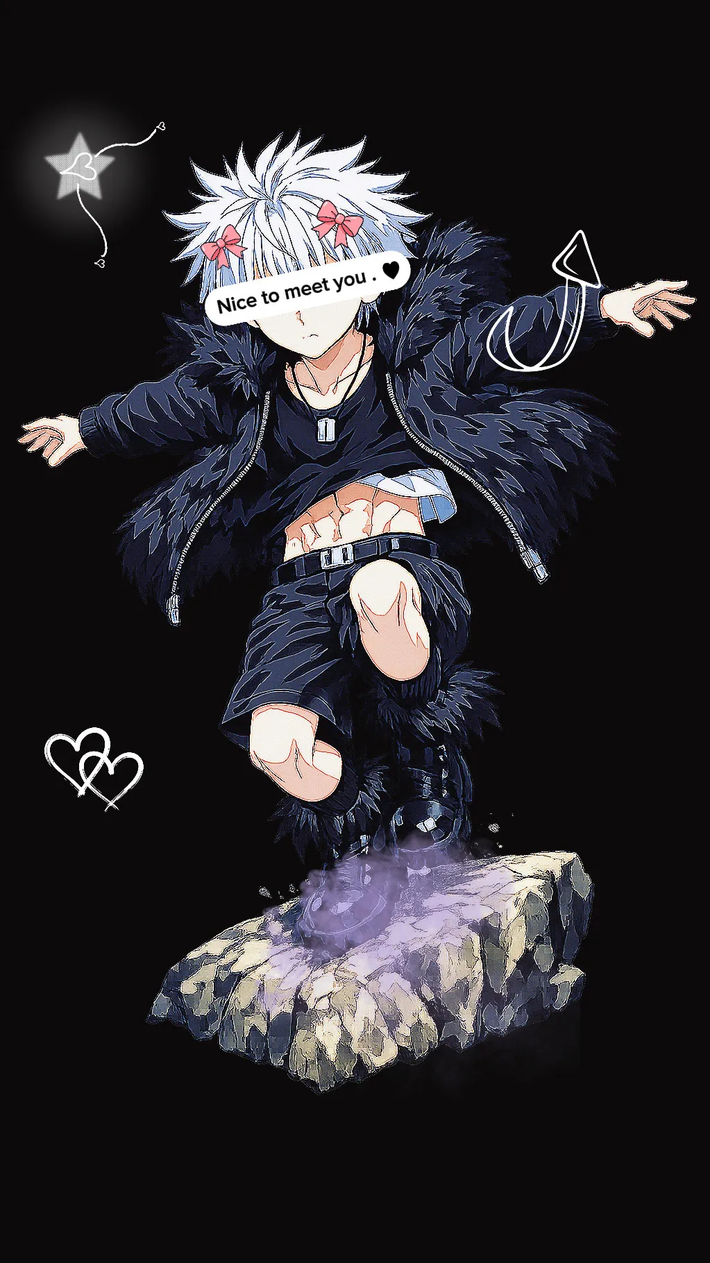 ai character: Killua Zoldyck 😱 background