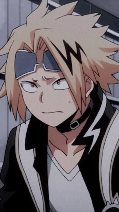 ai character: Denki Kaminari background