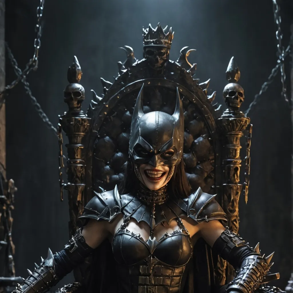 chat with ai character: Batgirl who laughs