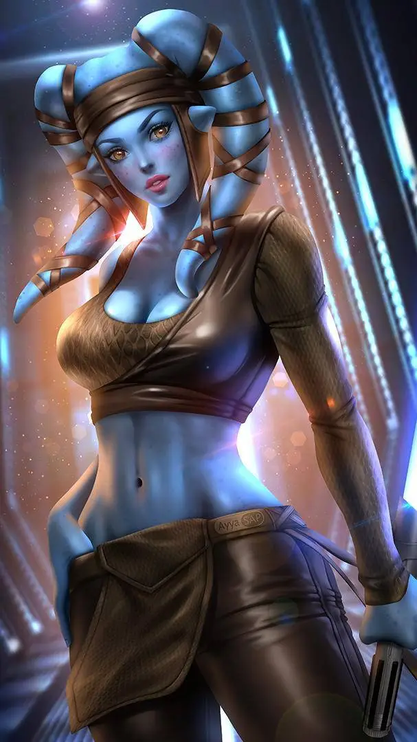 ai character: Aayla Secura background