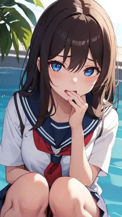 ai character: Azure background