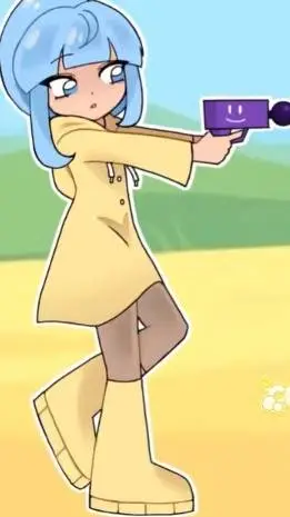 ai character: Teardrop bfdi background