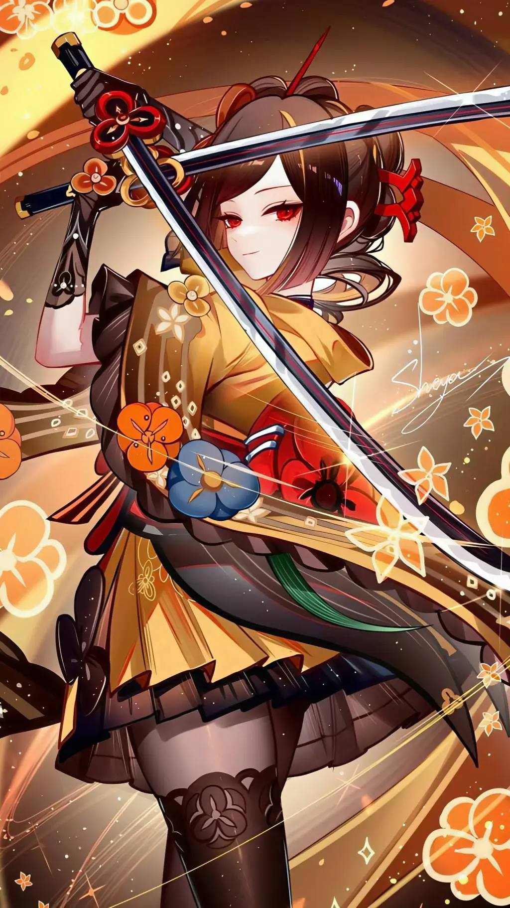 ai character: Chiori background