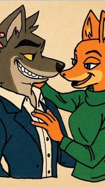 ai character: Mr. Wolf x Diane background