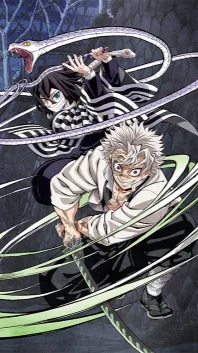 ai character: Obanai and Sanemi  background
