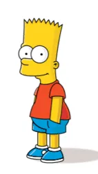 ai character: Bart Simpson background