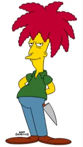ai character: Sideshow Bob  background