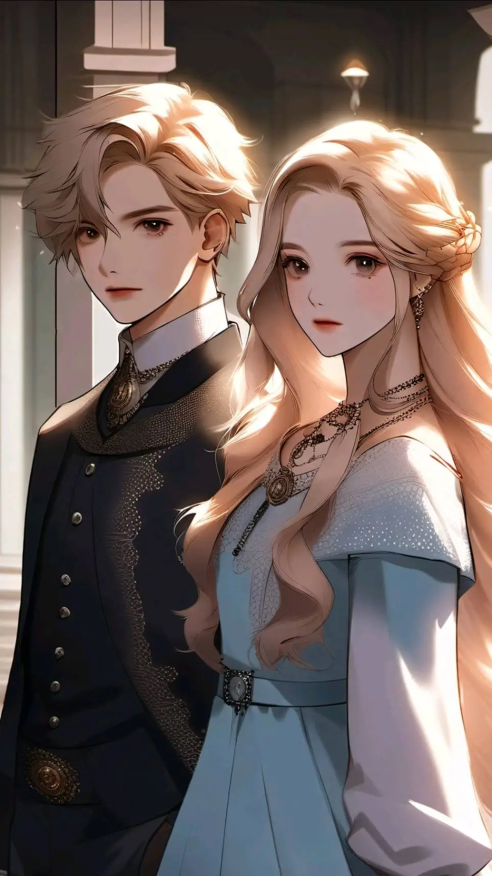 ai character: Edmund & Eleanora  background