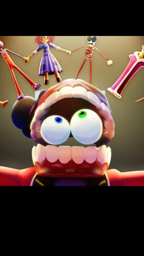 ai character: Amazing digital c background