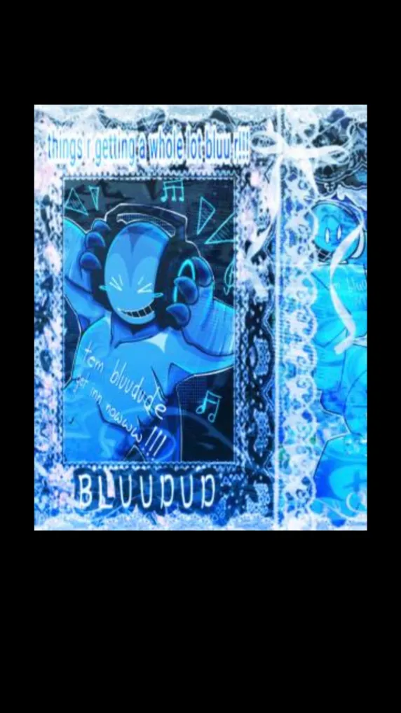 ai character: 🔵Bluudud🔵 background