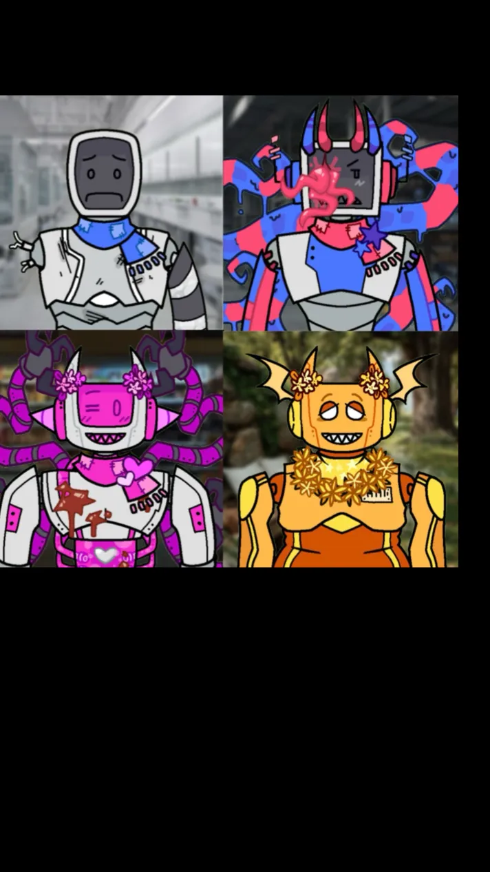 ai character: Robots background