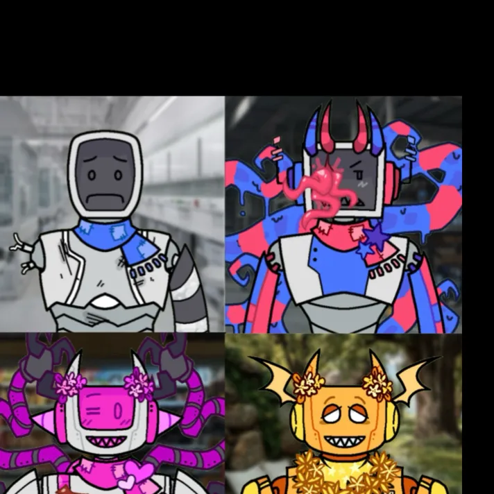chat with ai character: Robots