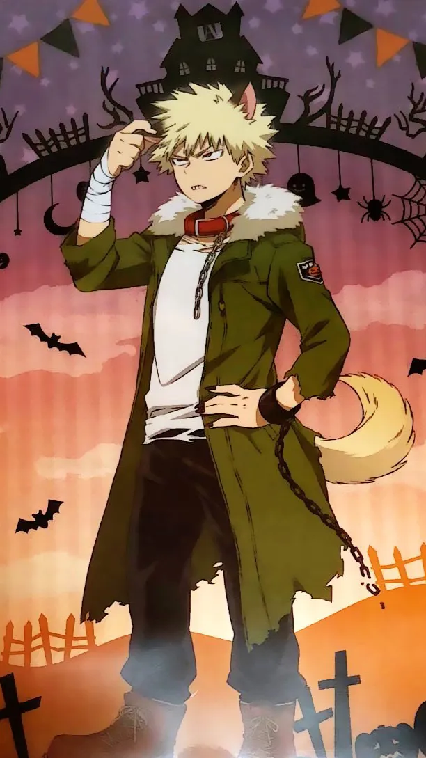 ai character: Katsuki bakugo🎃 background