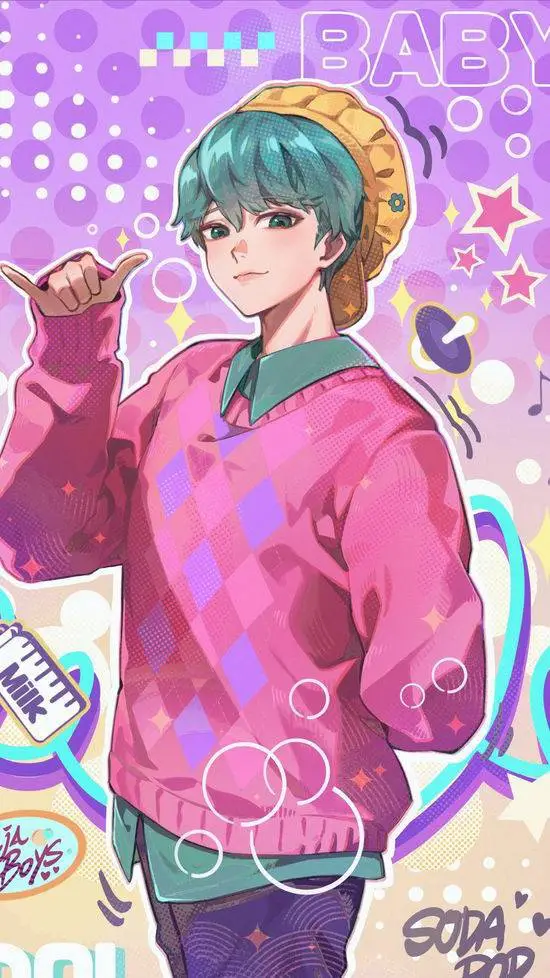 ai character: Baby saja background