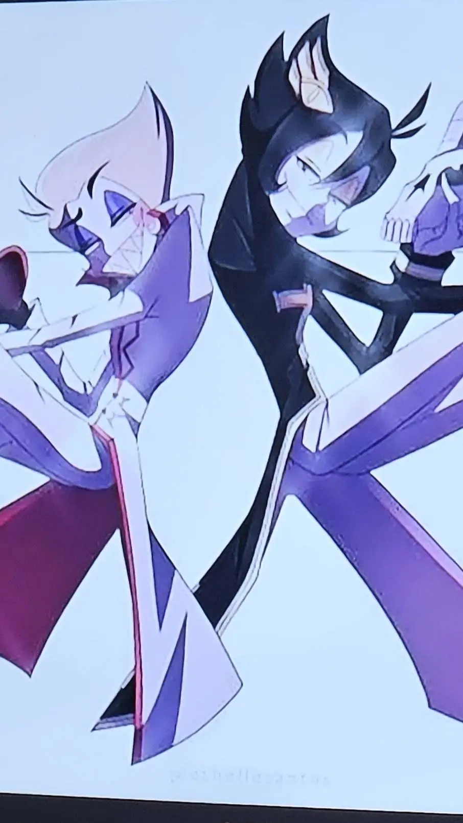 ai character: Lucifer and Azrael background