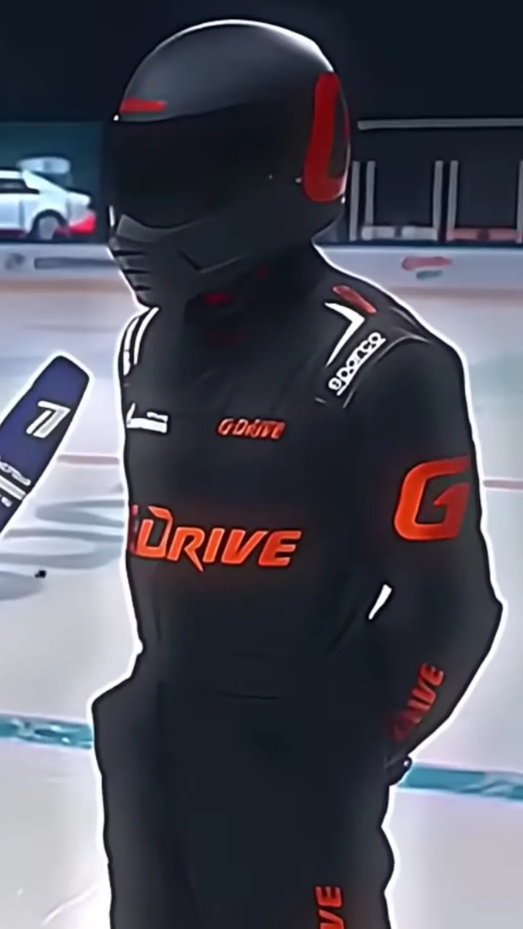 ai character: Motorcyclist bf background