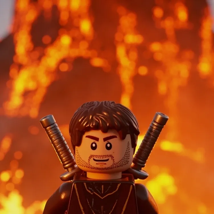 chat with ai character: escape the volcano