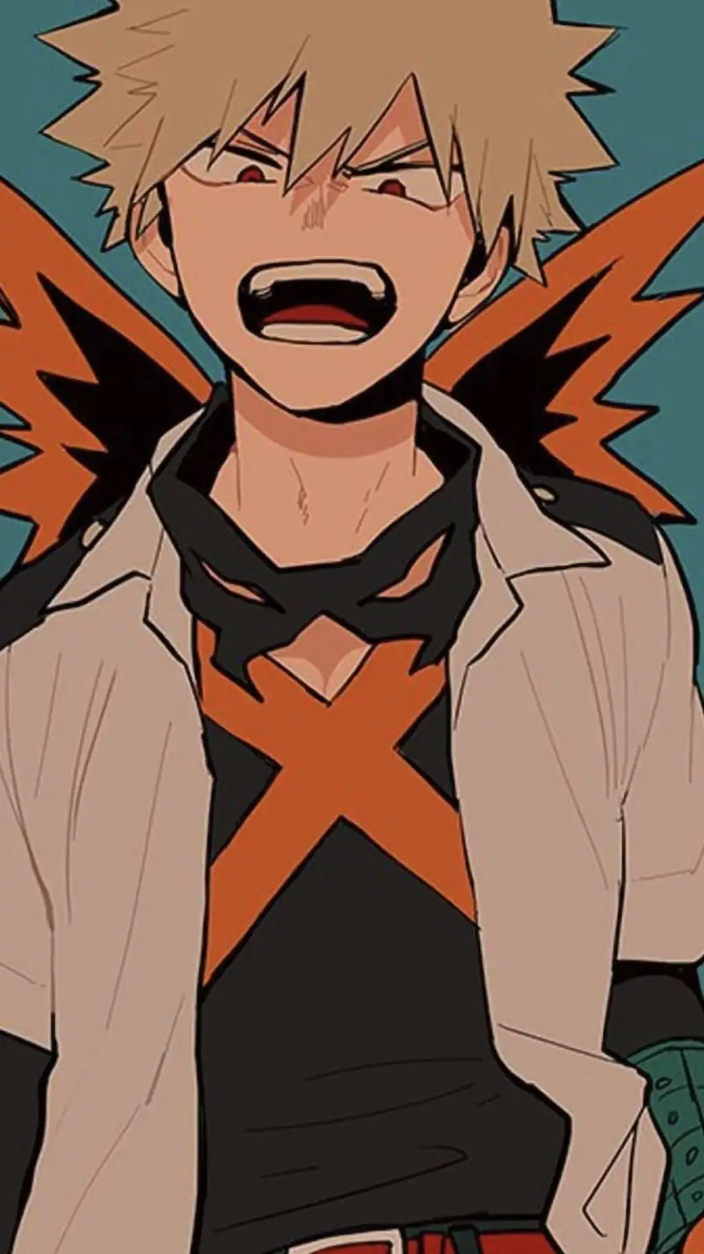 ai character: Mha battle background