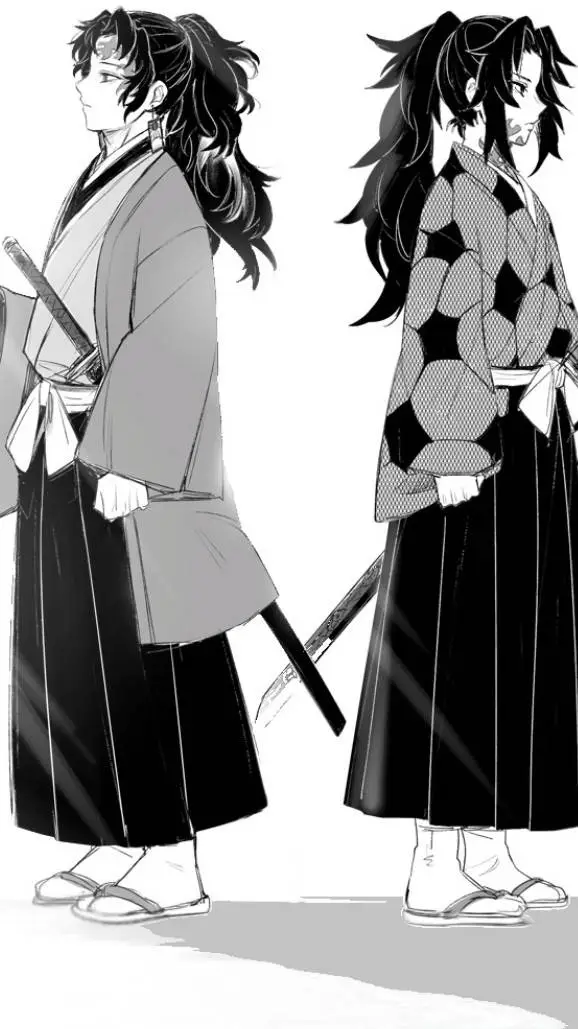 ai character: yoriichi and michi background