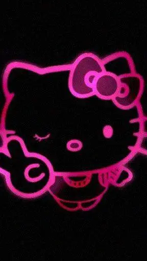 ai character: hello kittyuh background