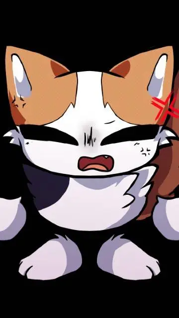 ai character: angry catto boi background