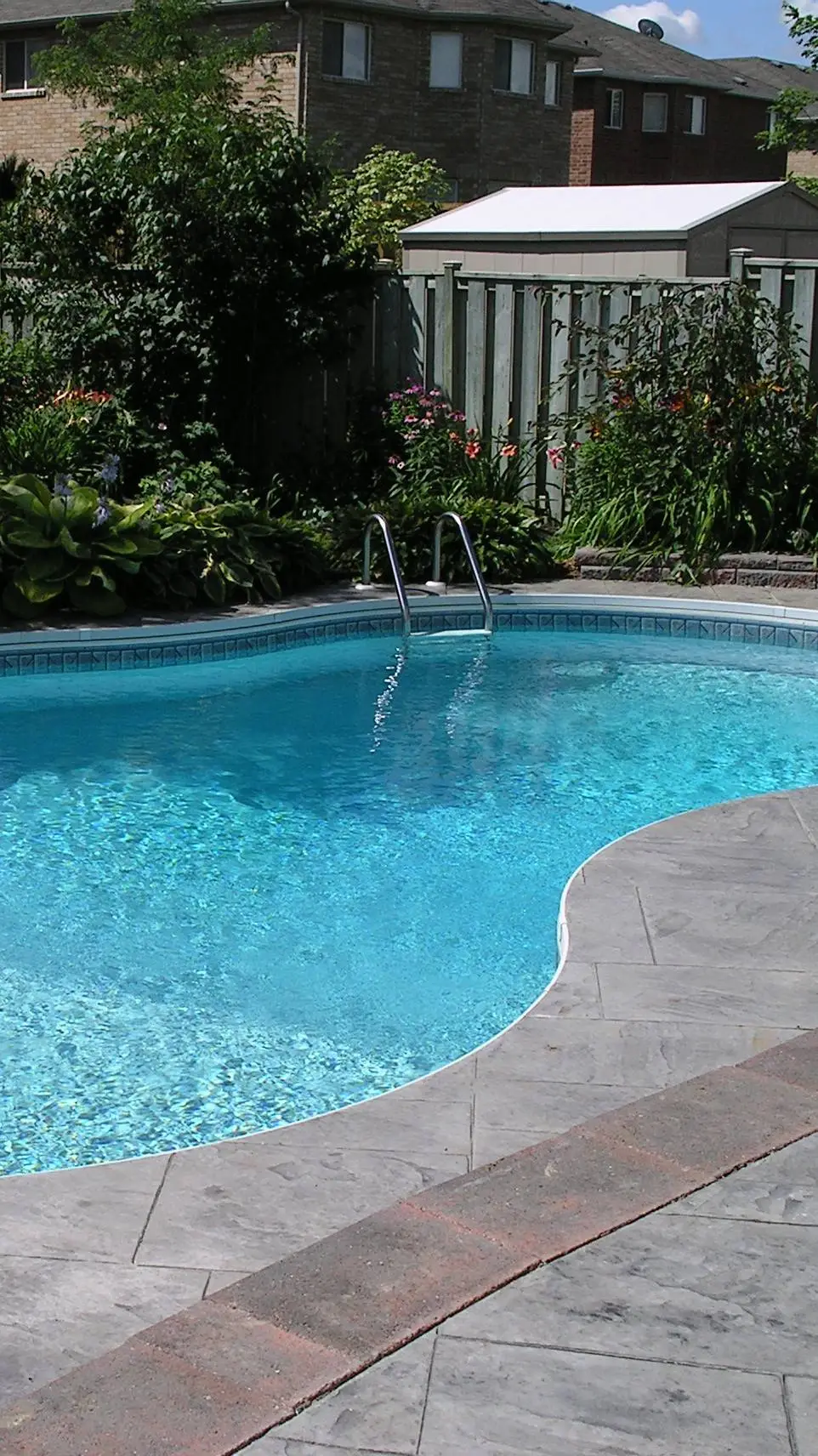 ai character: swimming pool background