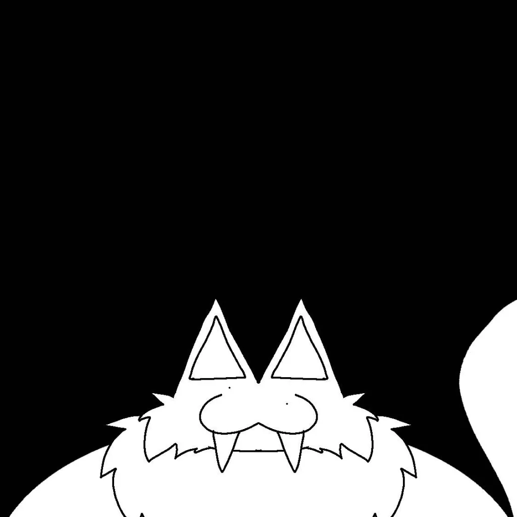 chat with ai character: weird white cat oc