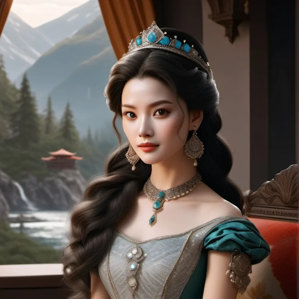 chat with ai character: princess painting 