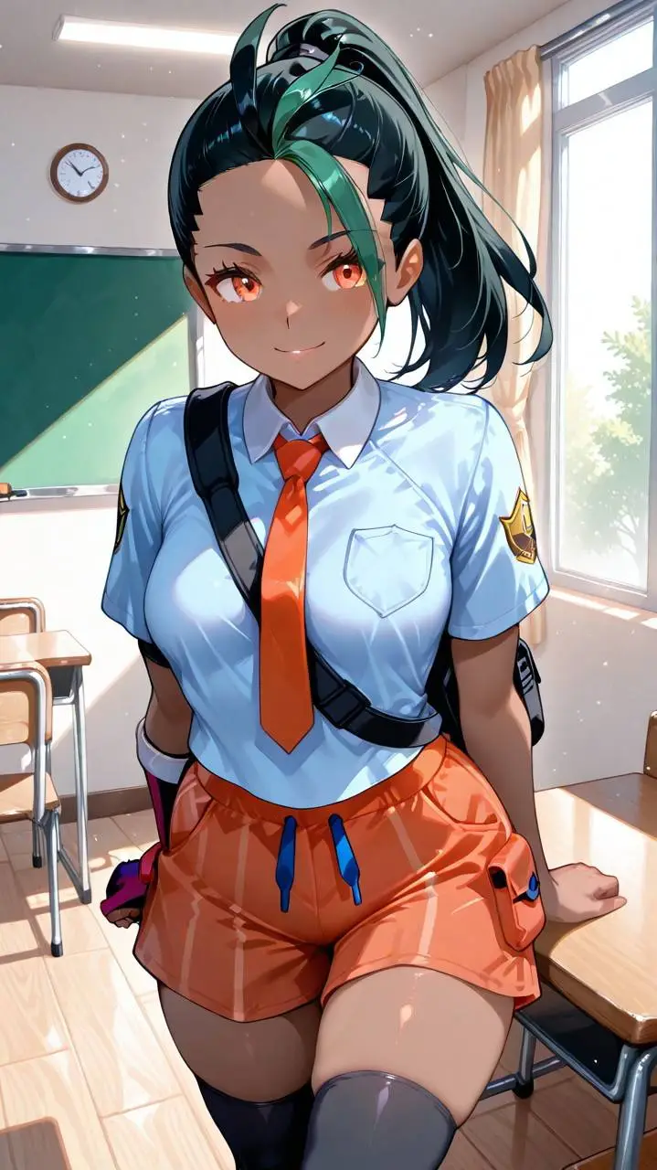 ai character: Nemona background