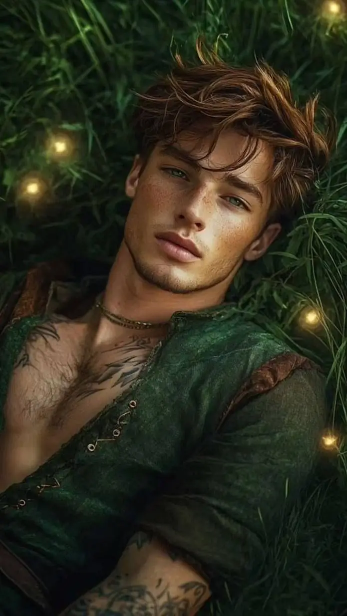 ai character: Peter pan  background