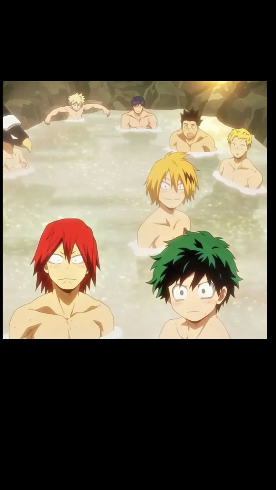 ai character: MHA hot springs  background
