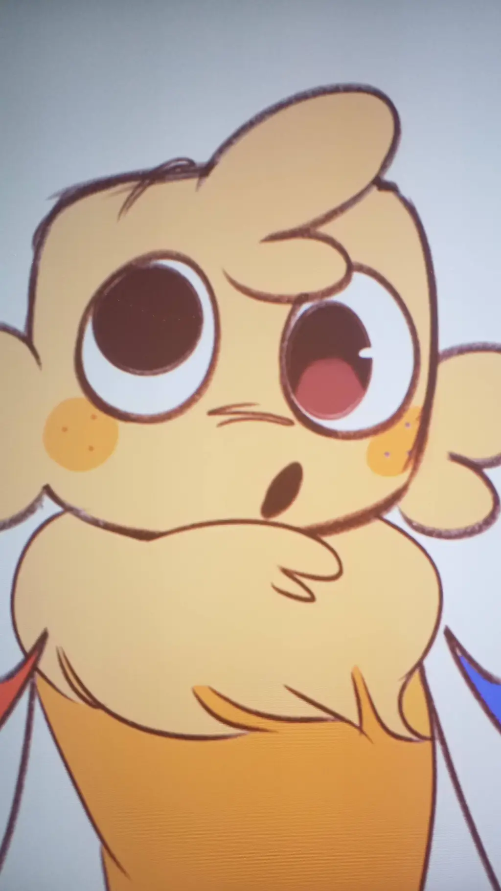 ai character: Glitterhugs angst background