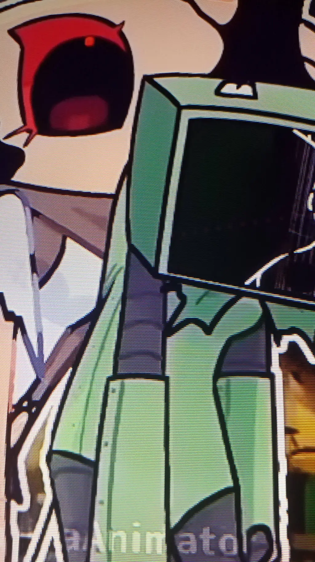 ai character: Shellvison🦖🎤 background