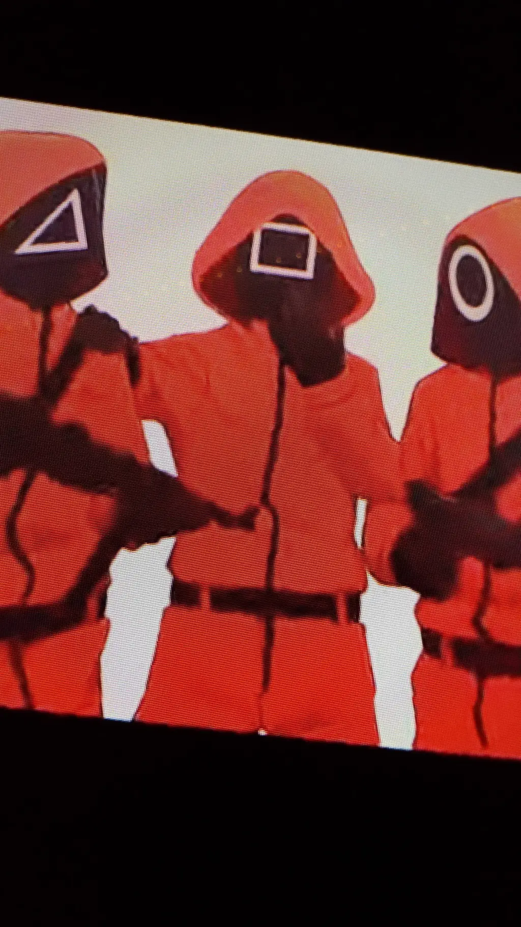 ai character: Squid game. again- background