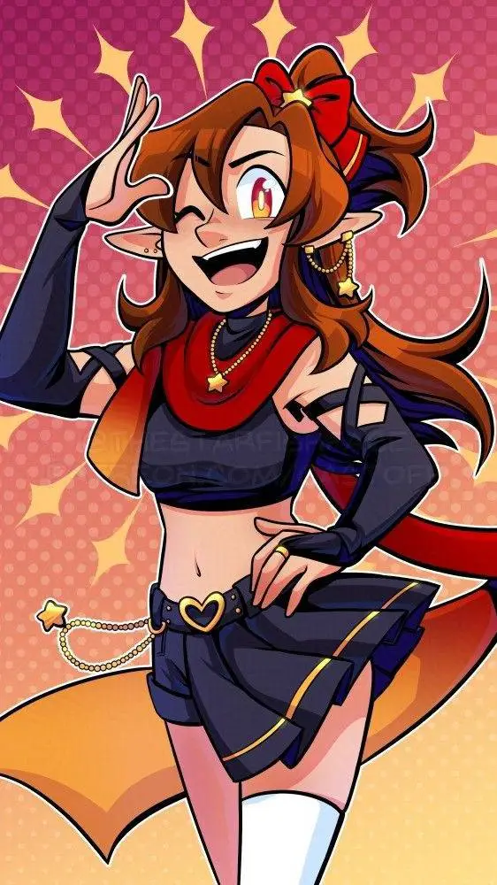 ai character: thestarfishface  background