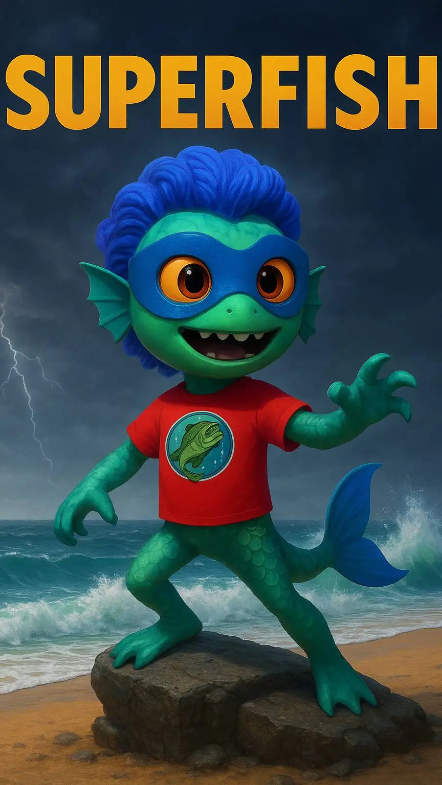 ai character: Superfish  background