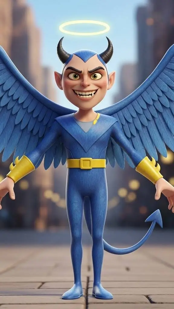 ai character: V-cross  background