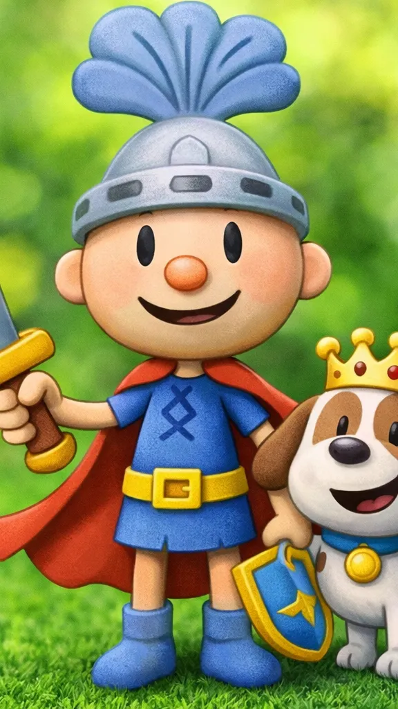 ai character: Fun boy  background