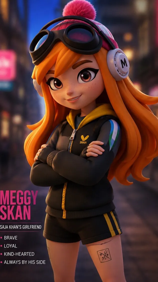 ai character: Meggy Skan background