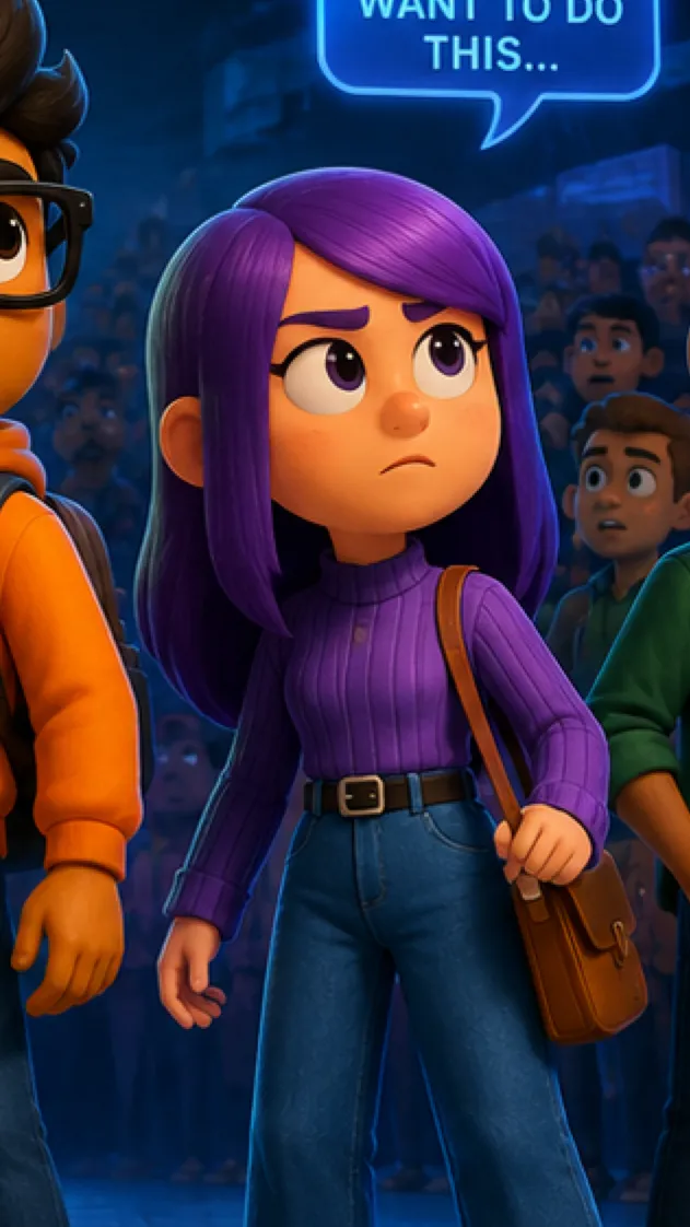 ai character: Lily(Duolingo) background