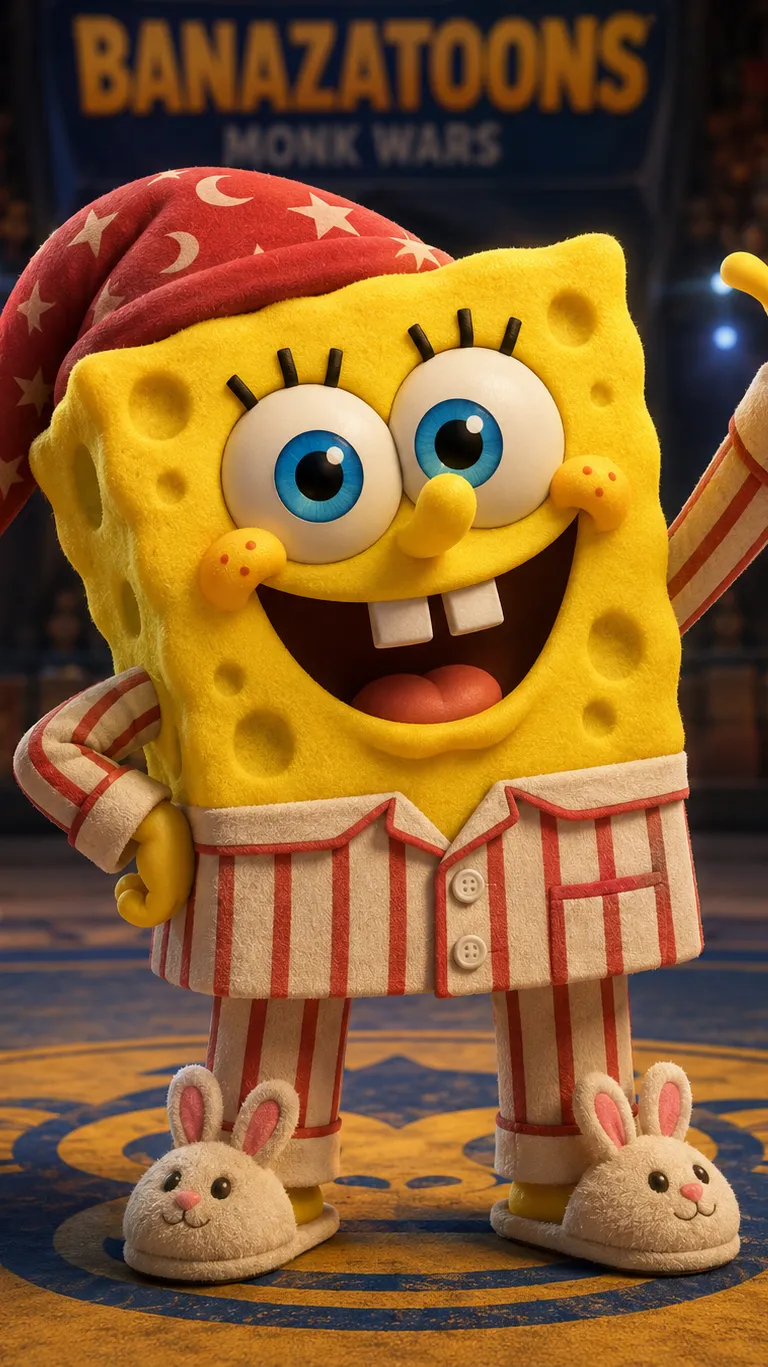 ai character: PajamasBob  background