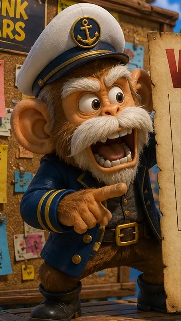 ai character: Captain Monkeyface background